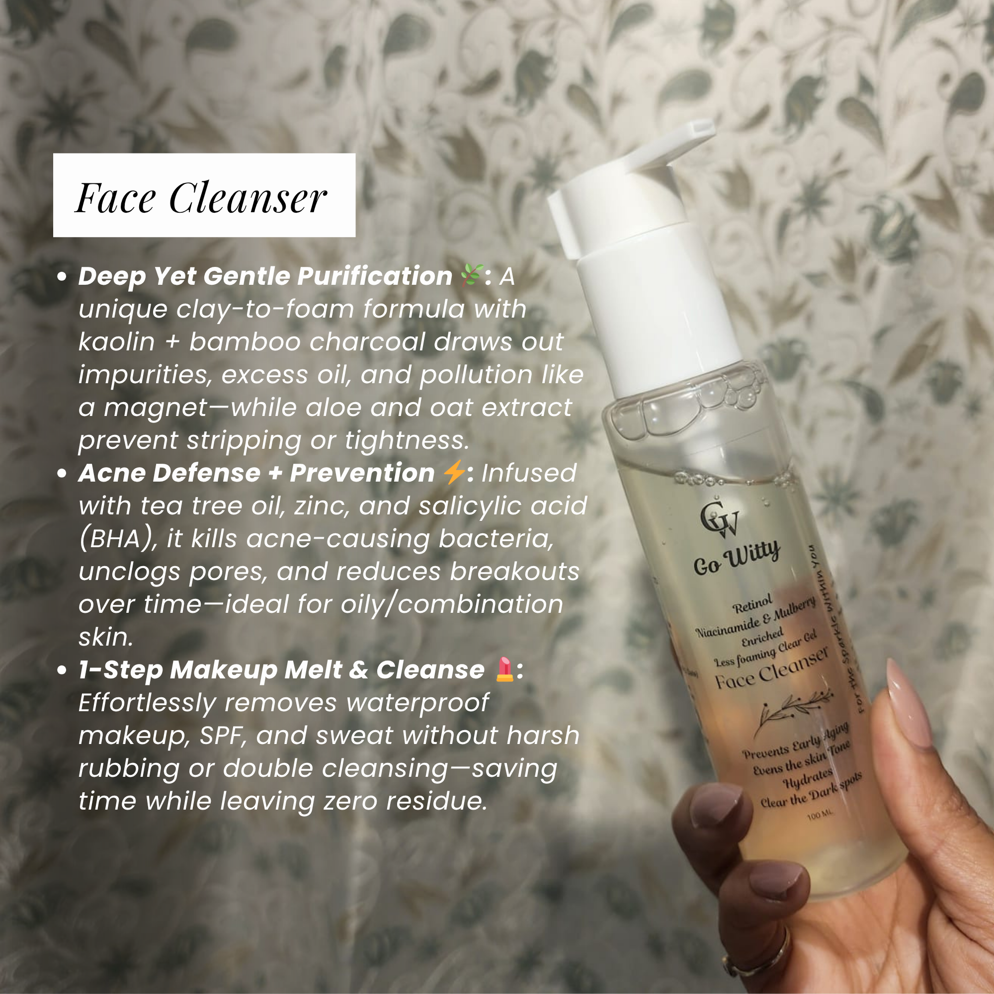 Gowitty Combo of 5 - (Sunscreen + Moisturiser + Toner + Serum + Cleanser)