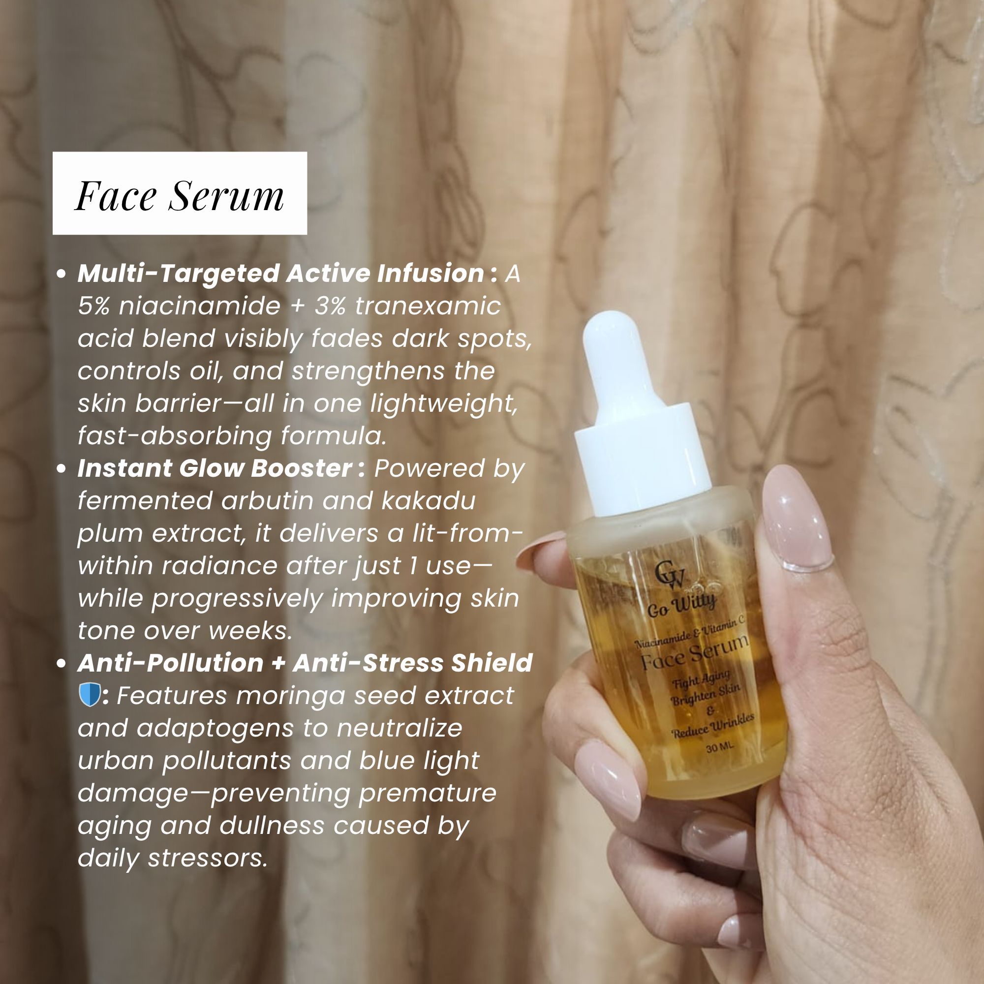 Gowitty Combo of 5 - (Sunscreen + Moisturiser + Toner + Serum + Cleanser)