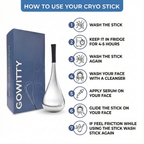 Cryo Sticks for Face | Stainless Steel Ice Globes for Skin Tightening, Puffiness Reduction & Glow | Facial Massage Tools for Men & Women | Reusable Cooling Therapy